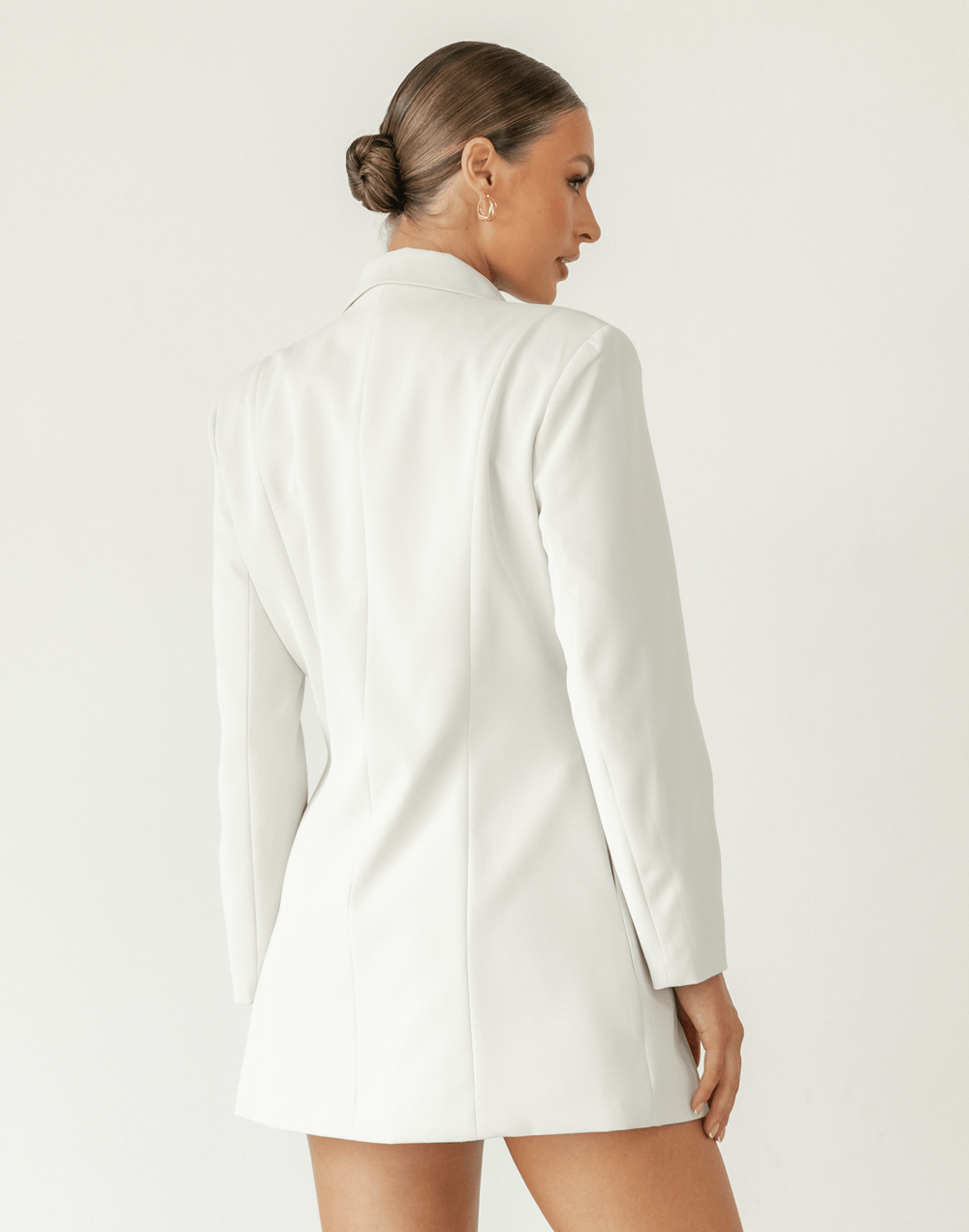 Mathea Blazer Dress (Light Grey)