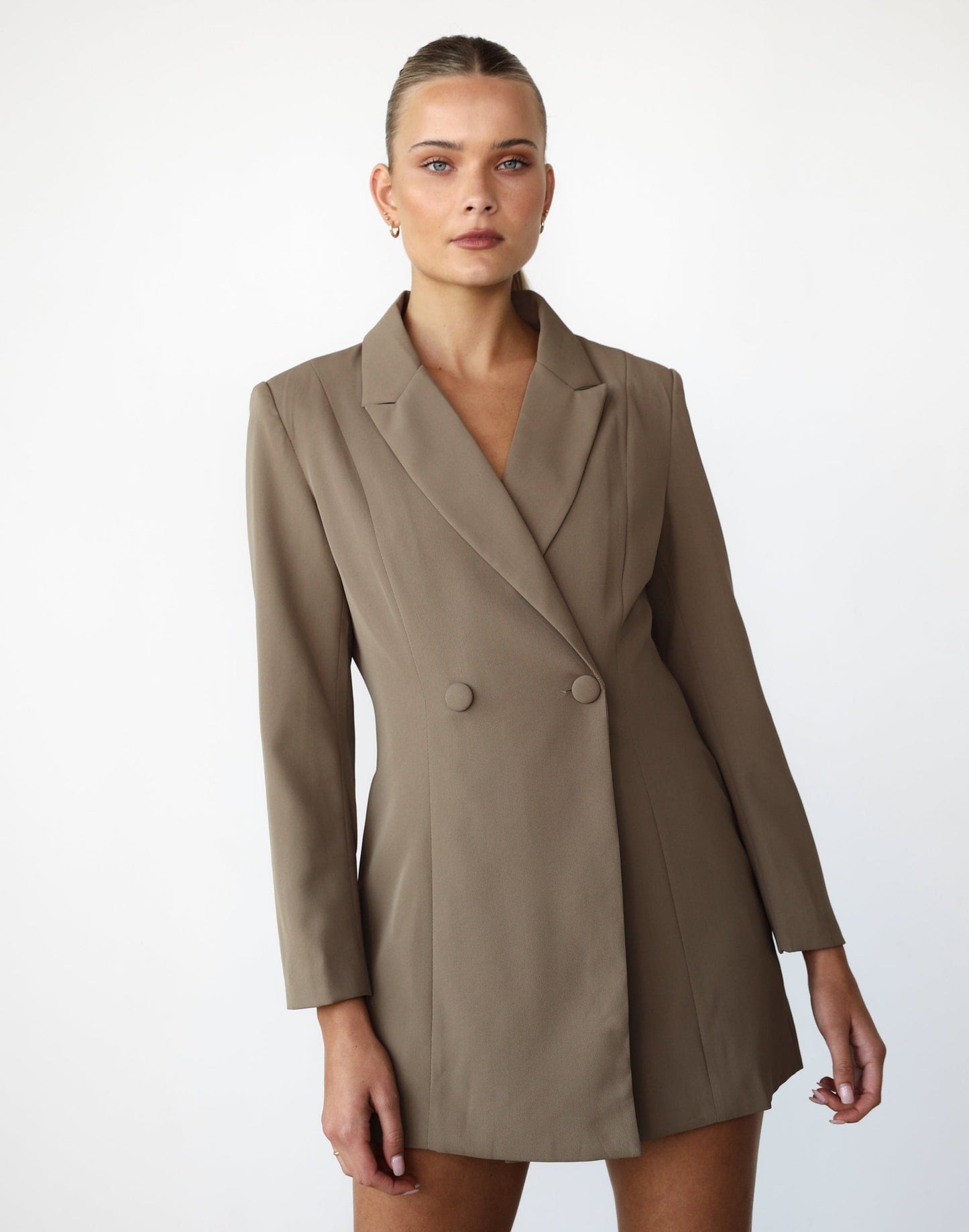 Mathea Blazer Dress (Tea Leaf)