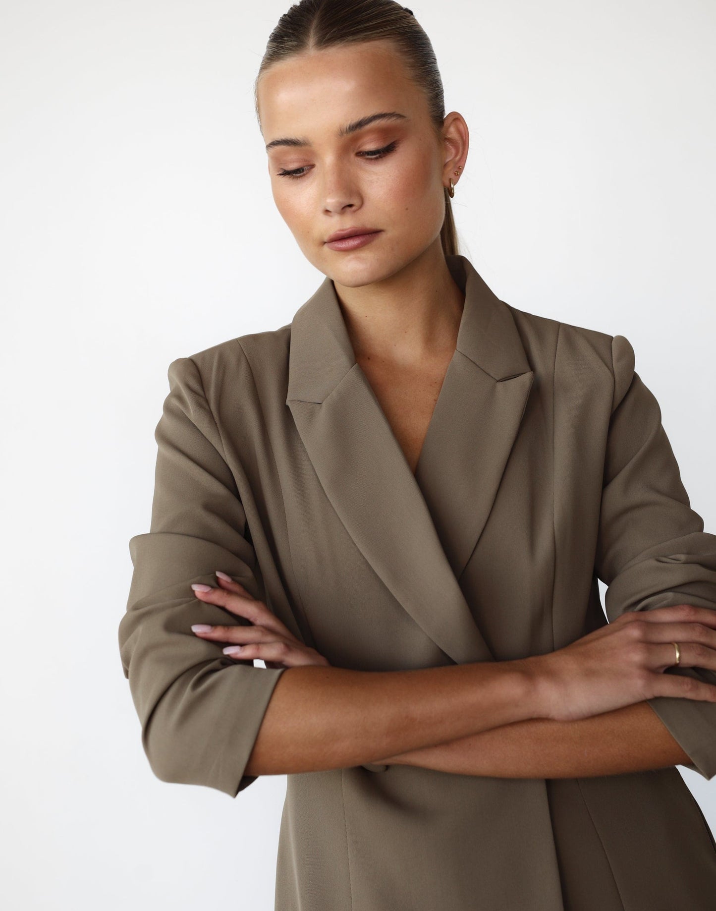 Mathea Blazer Dress (Tea Leaf)