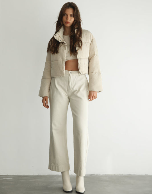 Devine Puffer Jacket (Beige)