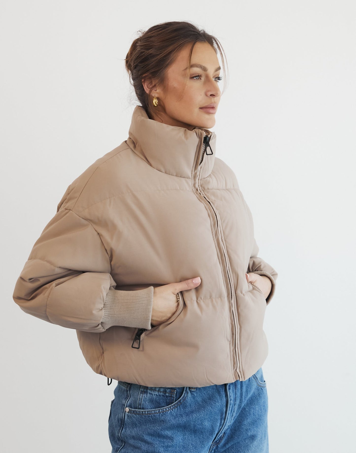 Louisiana Puffer Jacket (Beige)