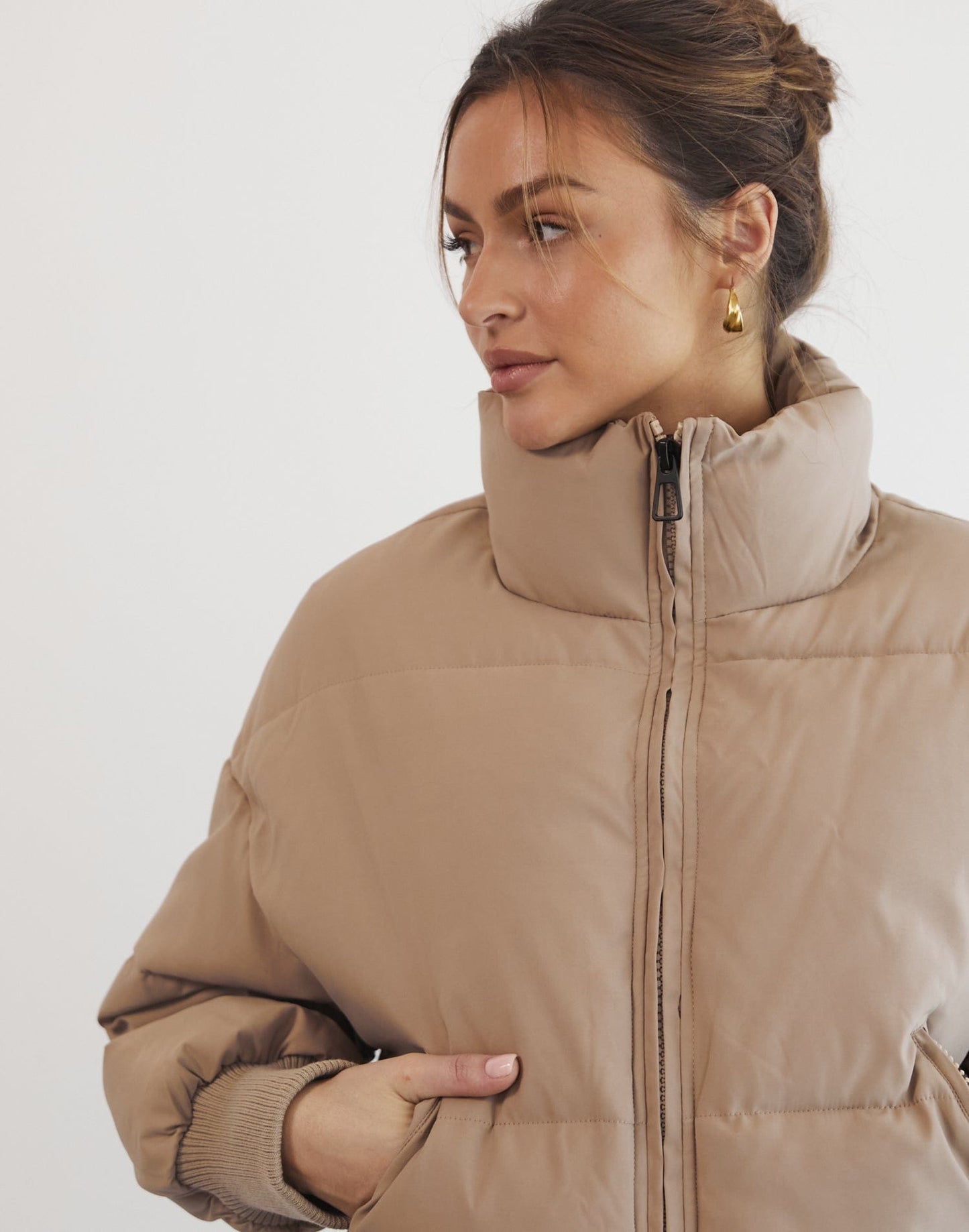 Louisiana Puffer Jacket (Beige)