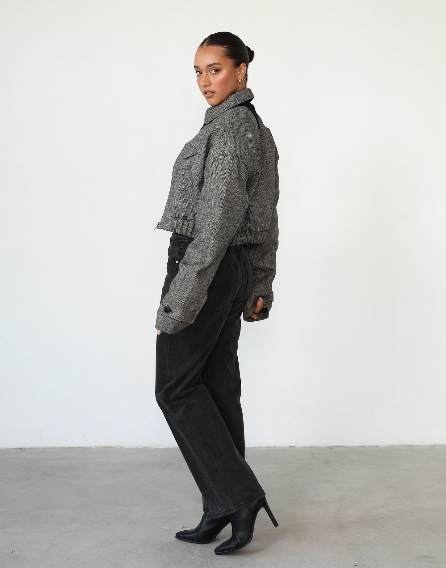 Claude Tweed Jacket (Ash Tweed) - By Lioness