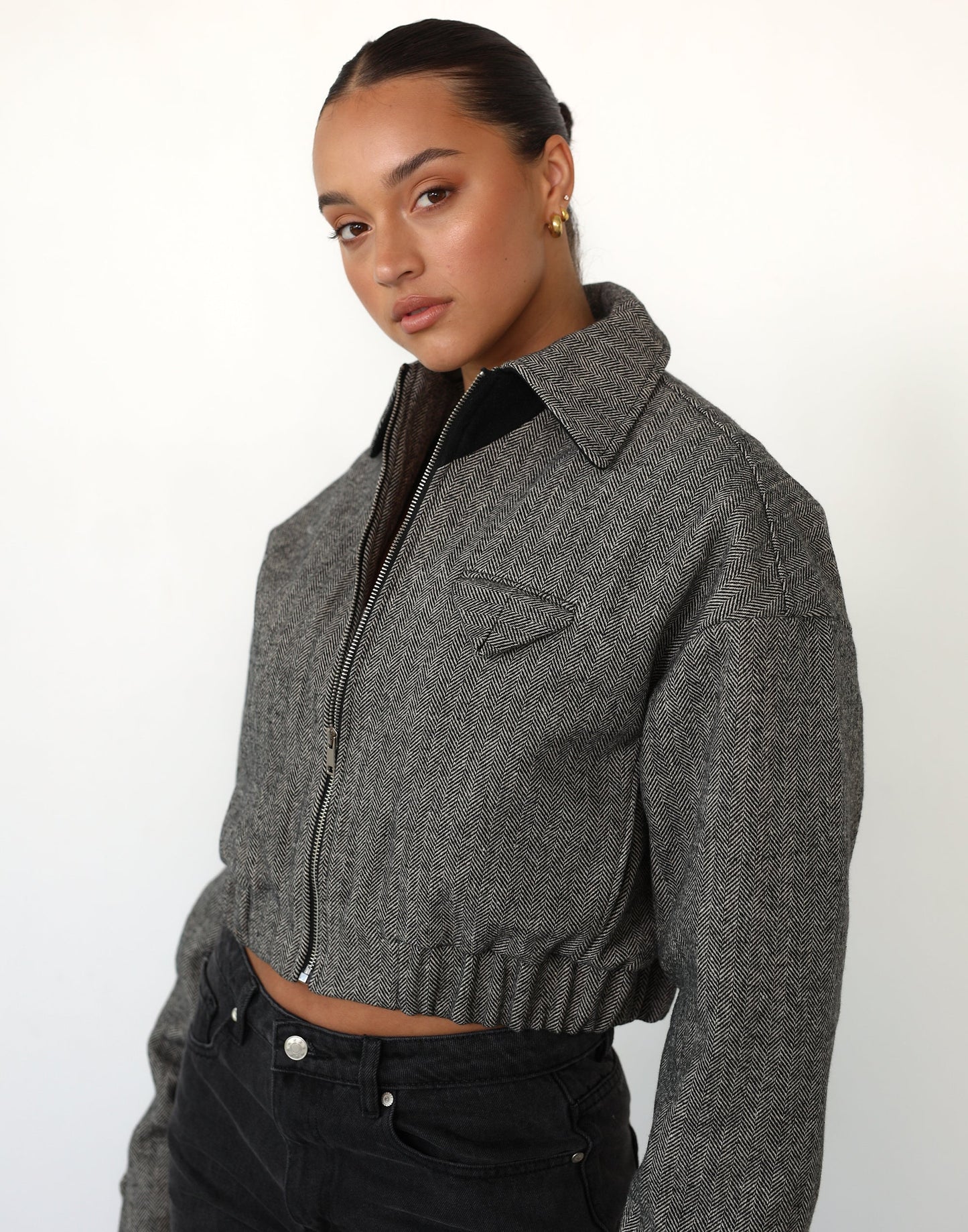Claude Tweed Jacket (Ash Tweed) - By Lioness