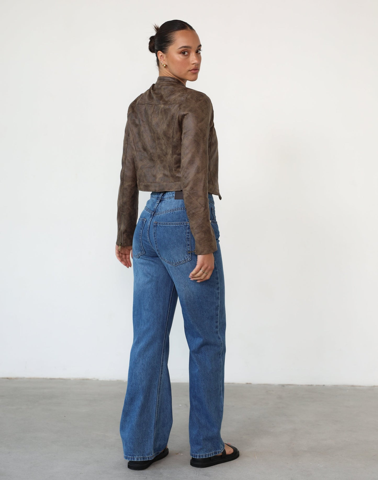 Bella Moto Jacket (Chocolate) - By Lioness